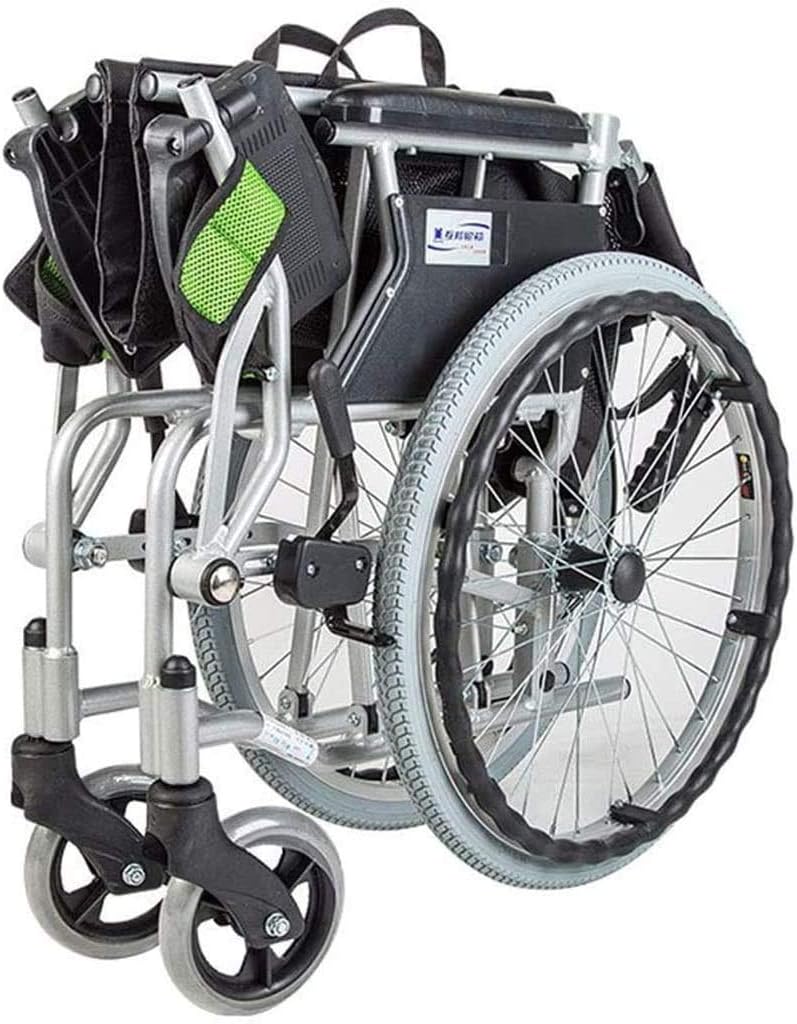 Amazon 車椅子 ブレーキ付 自走式 車いす 軽量アルミ製 アルミ製車椅子 ポータブル 自宅 旅行 上級 無効 旅行トロリー と ダブル ブレーキと調整可能なペダル 柔らかい肘掛け 快適で柔らかく 滑り止めと着用可能 折りたためてアクセスしやすく 持ち運びが簡単です