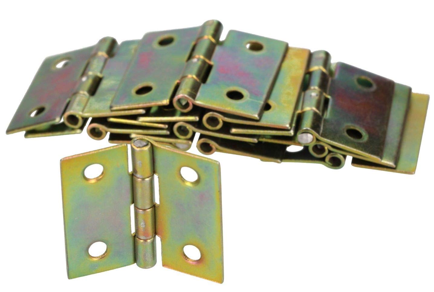 KOTARBAU - Furniture Hinge 30 x 30 mm – Rolled Zinc-Plated Hinge for Doors, Cabinets, and Chests – Heavy-Duty Door and Furniture (25 Pieces)