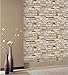 Natural Stacked Stone Brick Pattern Vinyl Contact Paper Self-adhesive Peel-stick Wallpaper