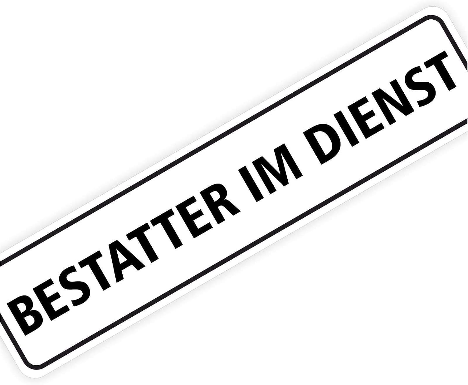 Magnet-Schild 'Schornsteinfeger Im Dienst' – 30 Cm Chrom, Wiederverwendbar Für Auto, Truck & Tür