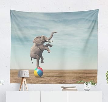 Amazon Com Kutita Tapestry Wall Hanging Surreal Beach Ball