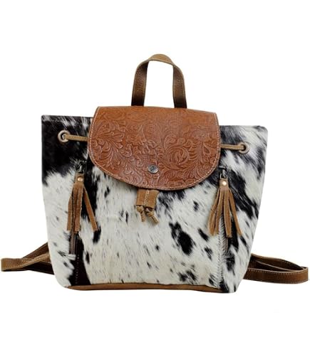 Amazon.com | Myra Bag Cowhide Backpack S-1169 | Casual Daypacks display picture 3