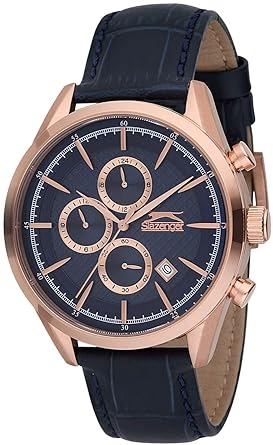 SLAZENGER Mens Chronograph Leather Watch-SL11329202