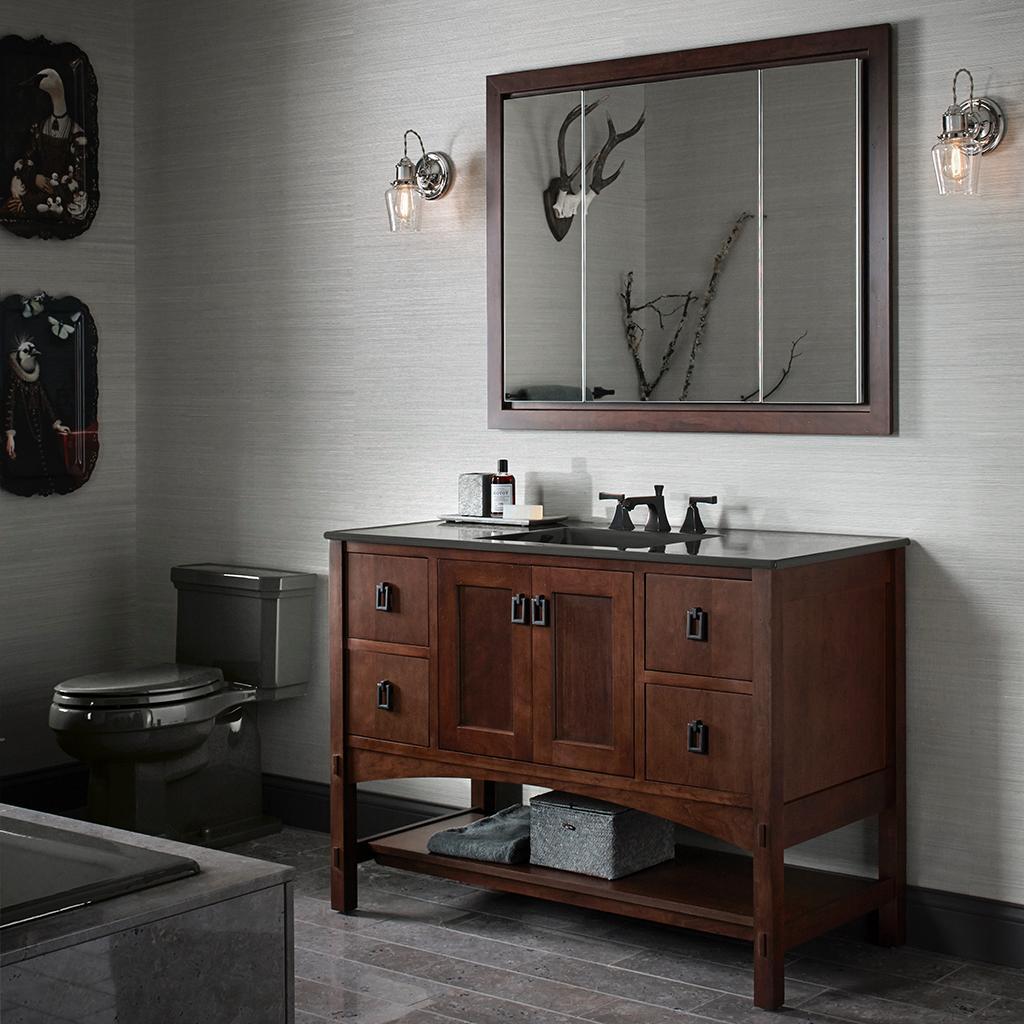 KOHLER K995521WA Marabou 24Inch Vanity with 2 Doors, Linen White   Amazon.com
