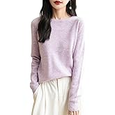 Chanyarn Women's 100% Merino Wool 2025 Fall Winter First-Line Ready to Wear Long Sleeve Seamless Knit Crewneck Sweater