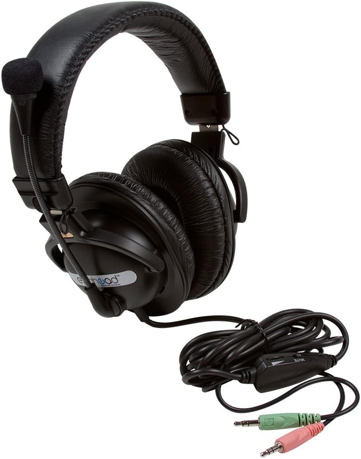 Egghead Stereo Headphones with Headset Microphone, EGG-IAG-1001-SO