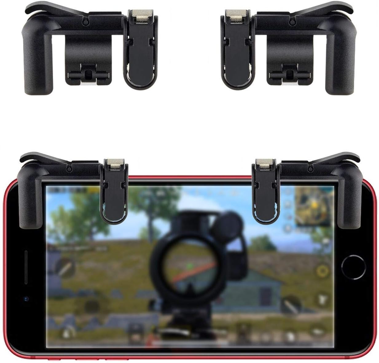 PUBG Mobile Game Controller, Rademax Sensitive Shoot/Aim Buttons L1R1 Compatible Knives Out/PUBG/Rules Survival, Cellphone Survival Game Controller PUBG Mobile Game Joystick, Android iOS iPhone