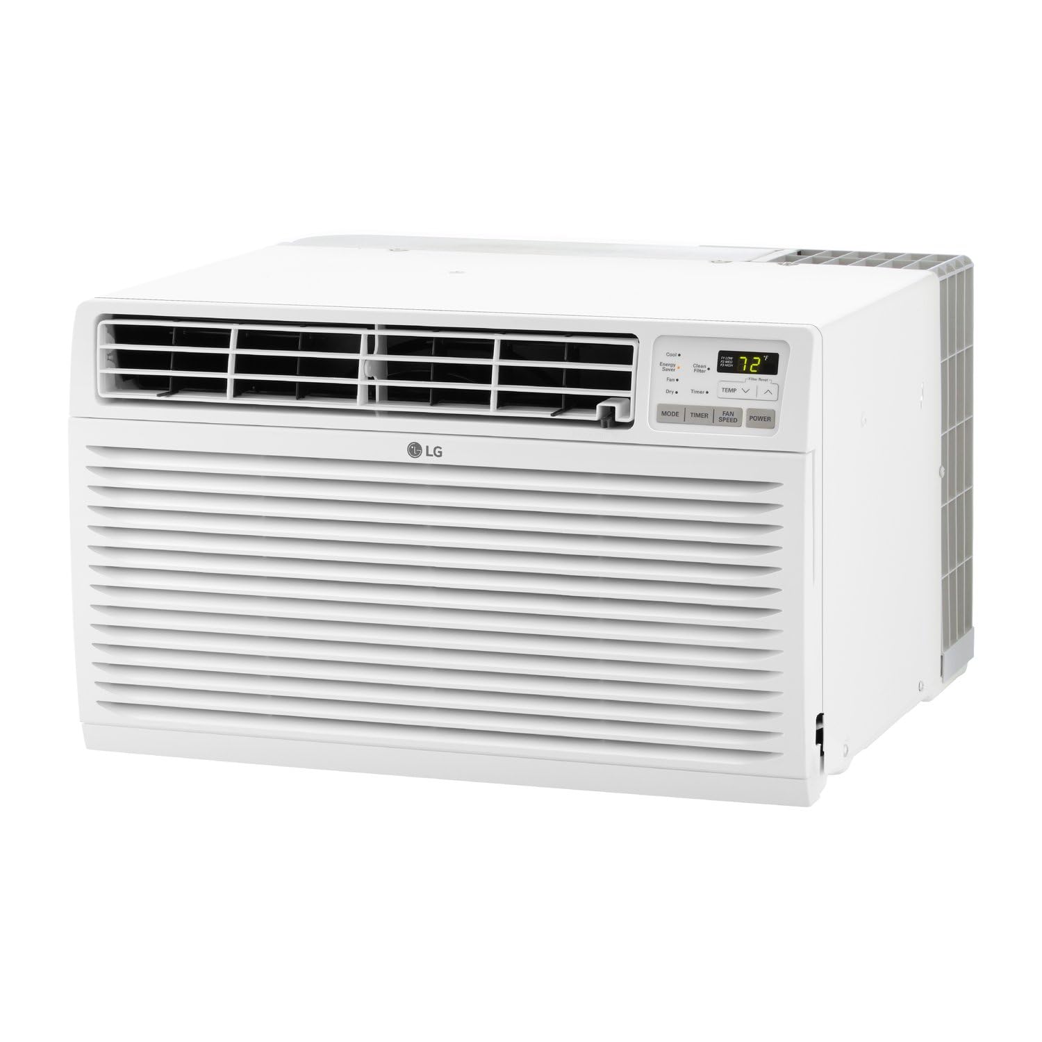 Photo 1 of LG 11,800 BTU Through the Wall Air Conditioner, 115V, Cools up to 530 Sq. Ft. for Bedroom, Living Room, Apartment, with Remote, 3 Cool & Fan Speeds, Universal design fits most sleeves, White