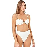 L*Space Sunrise Shell Bikini Top for Women, Medium Support & Coverage, Underwire Cup, Adjustable Straps for Customizable Fit