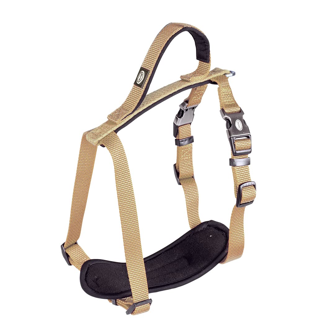 duvoplus, Explor North Range Comfortable Contemporary Harness Size 65-80 cm/25 mm, Taupe, Ideal for Walking and Adventure, Weatherproof