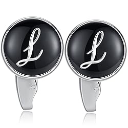 HONEY BEAR Initial Alphabet Letter Cufflinks Tie