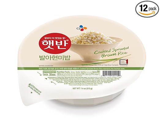 CJ Hetbahn arroz cocido, sin gluten, apto para microondas ...