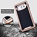 ANSIWEE Galaxy S6 Edge Plus Case, Shockproof Phone Cover, Galaxy S6 Edge Plus Cover, Soft TPU Bumper Hard PC Case Brushed PC Texture Protective Armor for Samsung Galaxy S6 Edge Plus (Rose Gold)