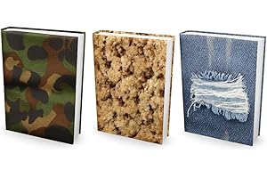 EUCATUS BEST PRODUCTS & GIFTS Easy Apply, Reusable Book Covers 3 Pk. Best Jumbo 9x11 Textbook Jacket for Back to School. Stretchable to Fit Most Medium Hardcover Books. Perfect Fun, Washable Designs for Girls, Boys, Kids and Teens