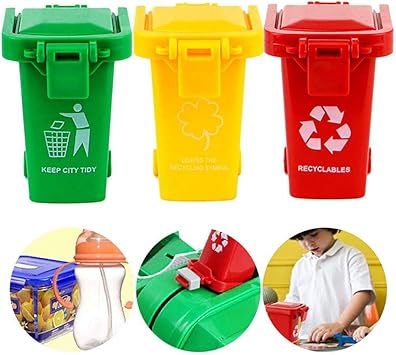 mini garbage can toys