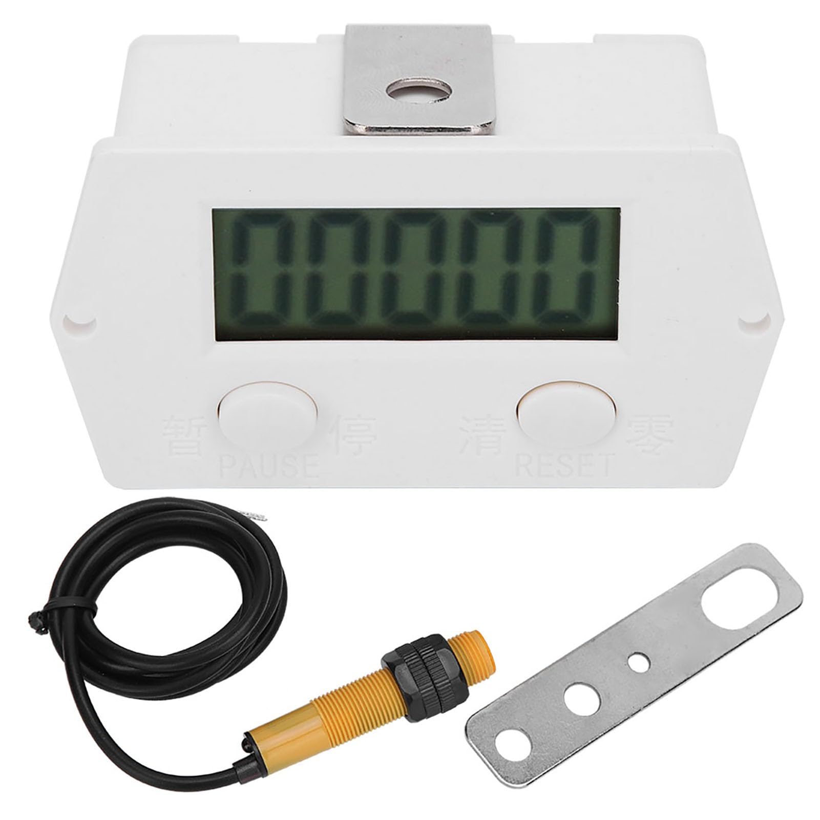 Machine Tool Counter, XJ5J Magnetic Induction Display, Automated 5Digit 099999 Machine Tool Counter LCD Digital Tally Counter
