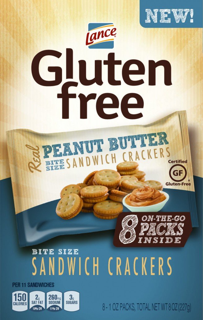 Lance Gluten Free Sandwich Crackers, Peanut Butter, On the