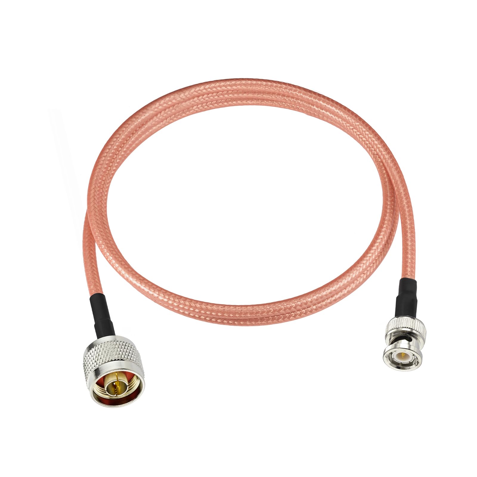 Superbat BNC Male to N-type Male RG400 Cable 1m Low Loss 50ohm Coax Cable for Outdoor Antenna, WiFi Yagi Antenna, Oscilloscope, HD Camera, Network/Spectrum Analyzer, Base Station Device