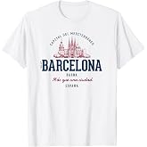 Spain Retro Styled Vintage Barcelona T-Shirt