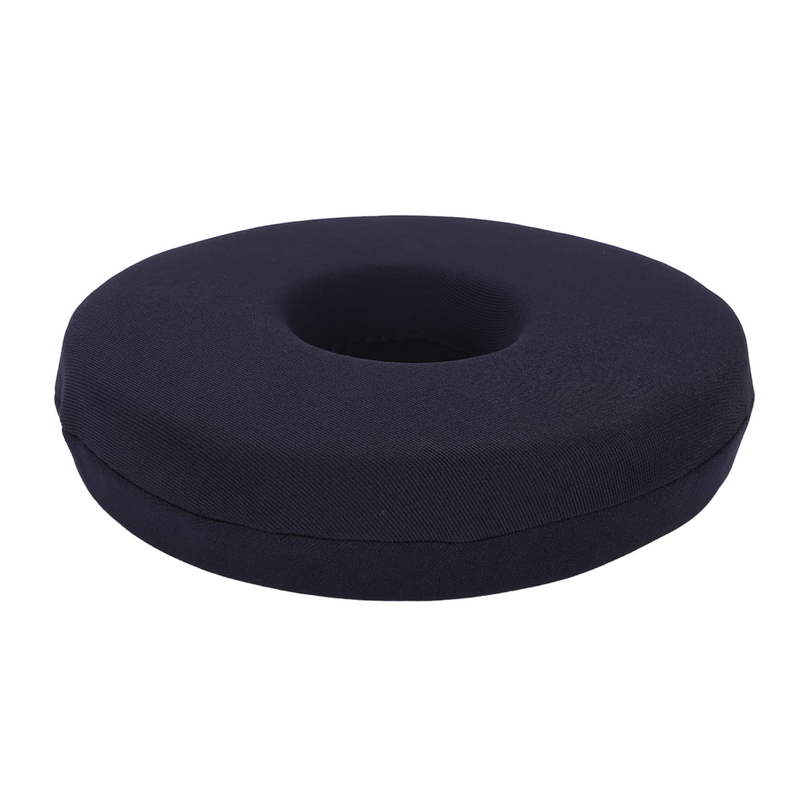 Donut Cushion, 25cm/9.8in Pain Relief Hemorrhoid Cushion Confortable Ring Cushion for Bedridden Patient Elderly Pregnancy Bed Sores Sciatica Black