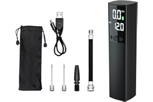 BRRNOO Tire Inflator Portable Air Compressor, Basketball Pump Soccer Ball Pump Electric Air Ball Rechargeable