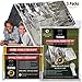 TEBRION Emergency 2-Adult Mylar Thermal Tent and 2 x Extra Large 63