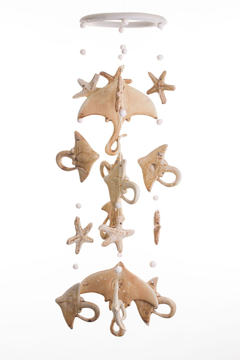 Hand Crafted Ornamental Wind Chime (Manta Ray & Starfish) โ image 1