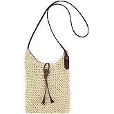 Youjaree Womens Small Straw Crossbody Bag Handwoven Beach Shoulder Bag Handbag Purse with Tassel for Summer