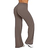 gymfrog Straight Leg Leggings Bottoms High Waisted Stretch Casual Soft Wide Leg Gym Yoga Pants