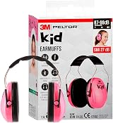 3M Peltor Kid Ear Defenders Neon Pink 27dB Child Hearing Protection