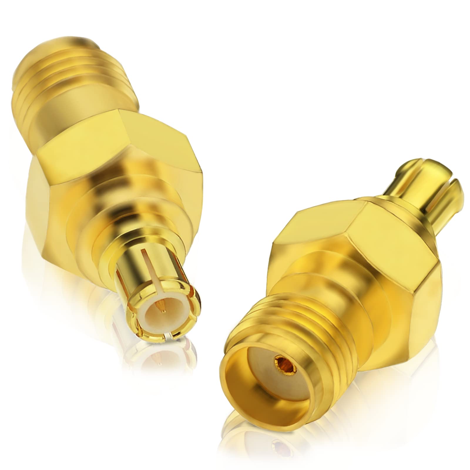 Bingfu SMA to MCX Connectors RF Coaxial Adapter DAB Car Aerial Adapter SMA Female to MCX Male RF Converter 2pcs for DAB+ Radio Alpine Pioneer Clarion Pure Revo