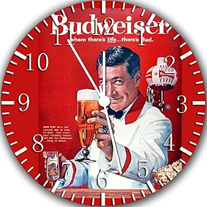 Borderless Classic Beer Frameless Wall Clock