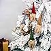 Handmade Swedish Tomte Christmas Tree Ornaments Hanging Set - Santa Decoration Scandinavian Gnome - Holiday Home Ornaments, 3 Packs