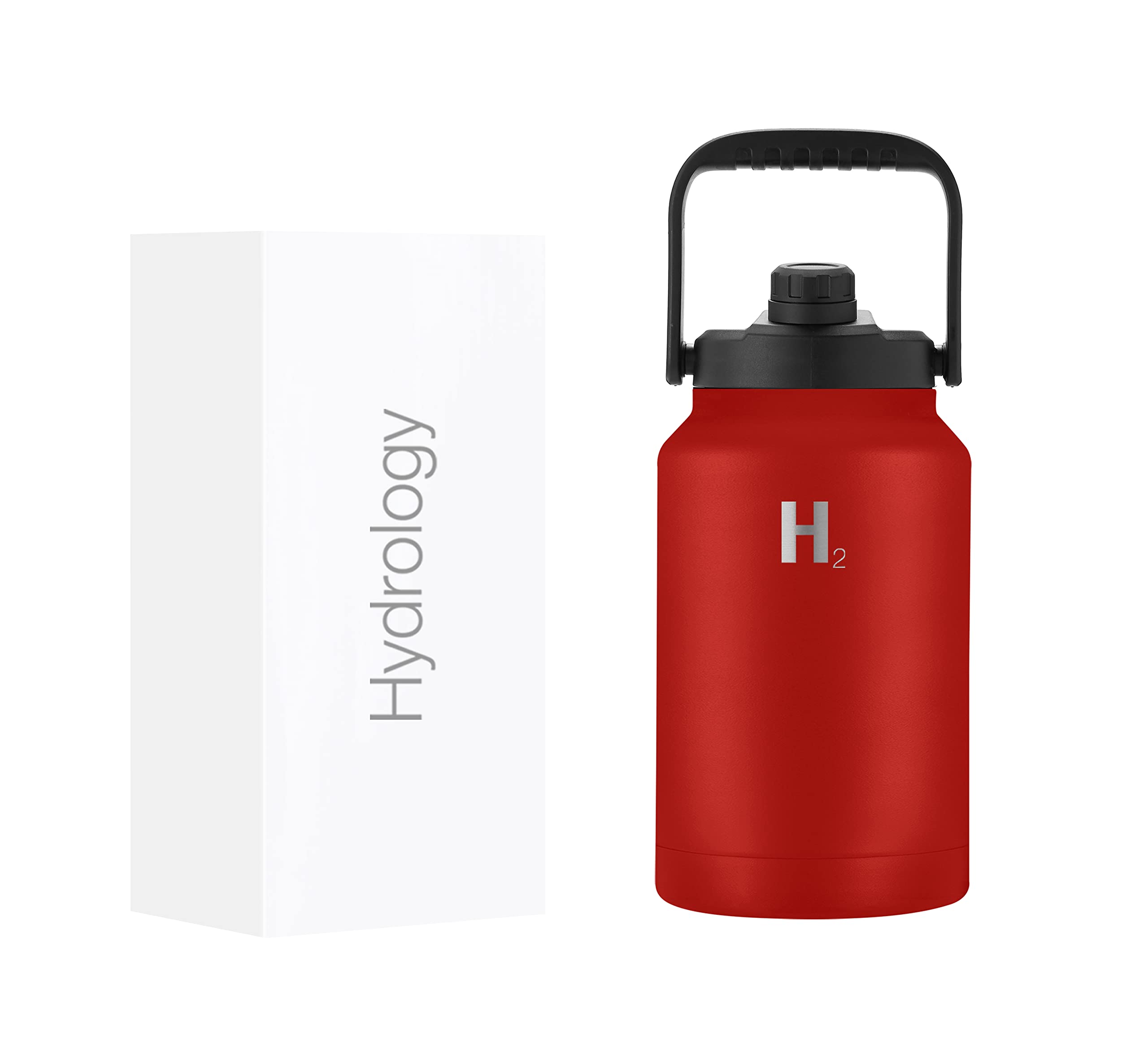 H2 Hydrology 1 Gallon Growler Water Bottle – Double Wall Vacuum Insulated, Leak Proof, 128 Oz