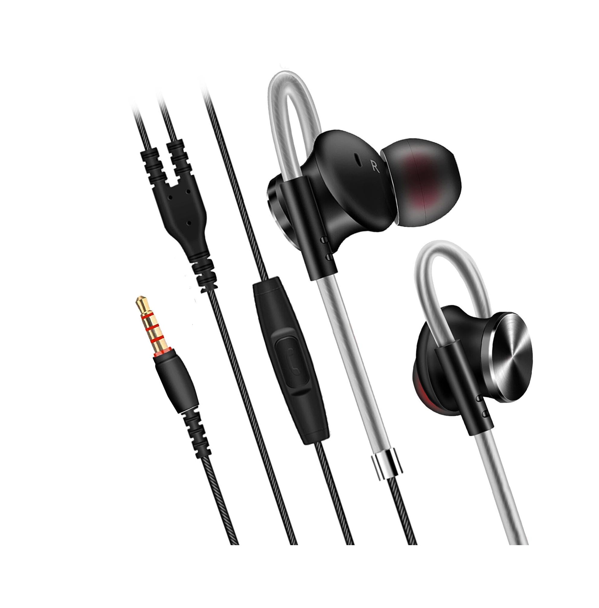 iSeventy9 In-Ear Earbuds, Magnetic Wired Earphones Mic Metal Stereo Bass Noise Cancelling- Black