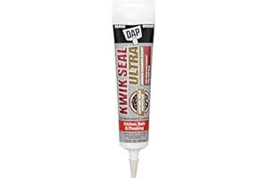 DAP Kwik Seal Ultra Advanced Kitchen and Bath Siliconized Sealant, Biscuit, 5.5 Oz (7079818916)