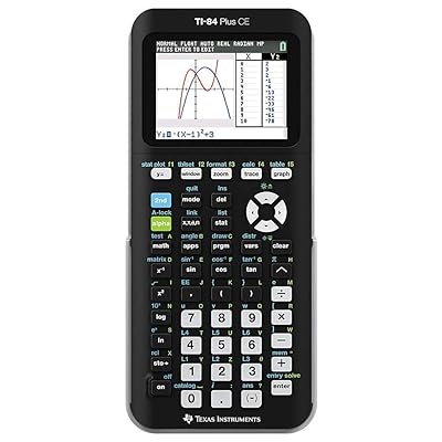 Texas Instruments ti-84 Plus Ce Color Graphing Calculator, Black