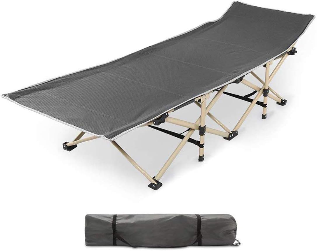 Urbancart ยฎ Portable Outdoor Folding Ergonomic Design Camping/Garden Cot Bed with Carry Bag Cover..