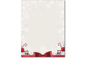 DESKTOP PUBLISHING SUPPLIES, INC. Holiday Present Stationery - 80 Sheets - Great for Flyers, Invitations, or Letters