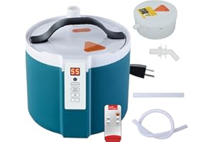 amocane Portable Sauna Steamer Pot 1.6L, Stainless Steel Steam Generator for Saunas Home Spa Fumigation Steam Machine for Body Detox with Remote Control, New Anti-riot Device (110V, US Plug)