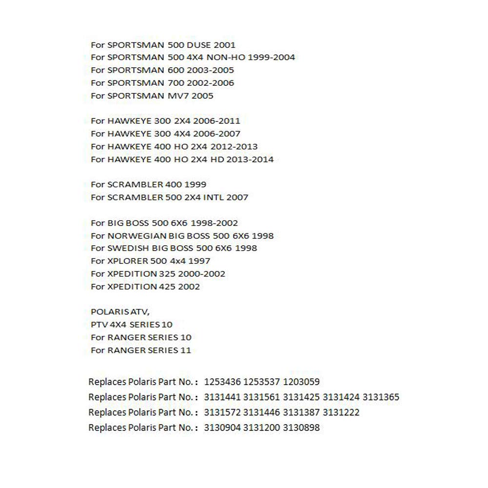 Coche y moto STONEDER Carburador para POLARIS 1253436 1253537 1203059