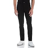 PGA Tour Mens 5-Pocket Performance Pull-on Golf Pants, 30"/32" Inseams, 4-Way Stretch, Moisture-Wicking, Sun Protection