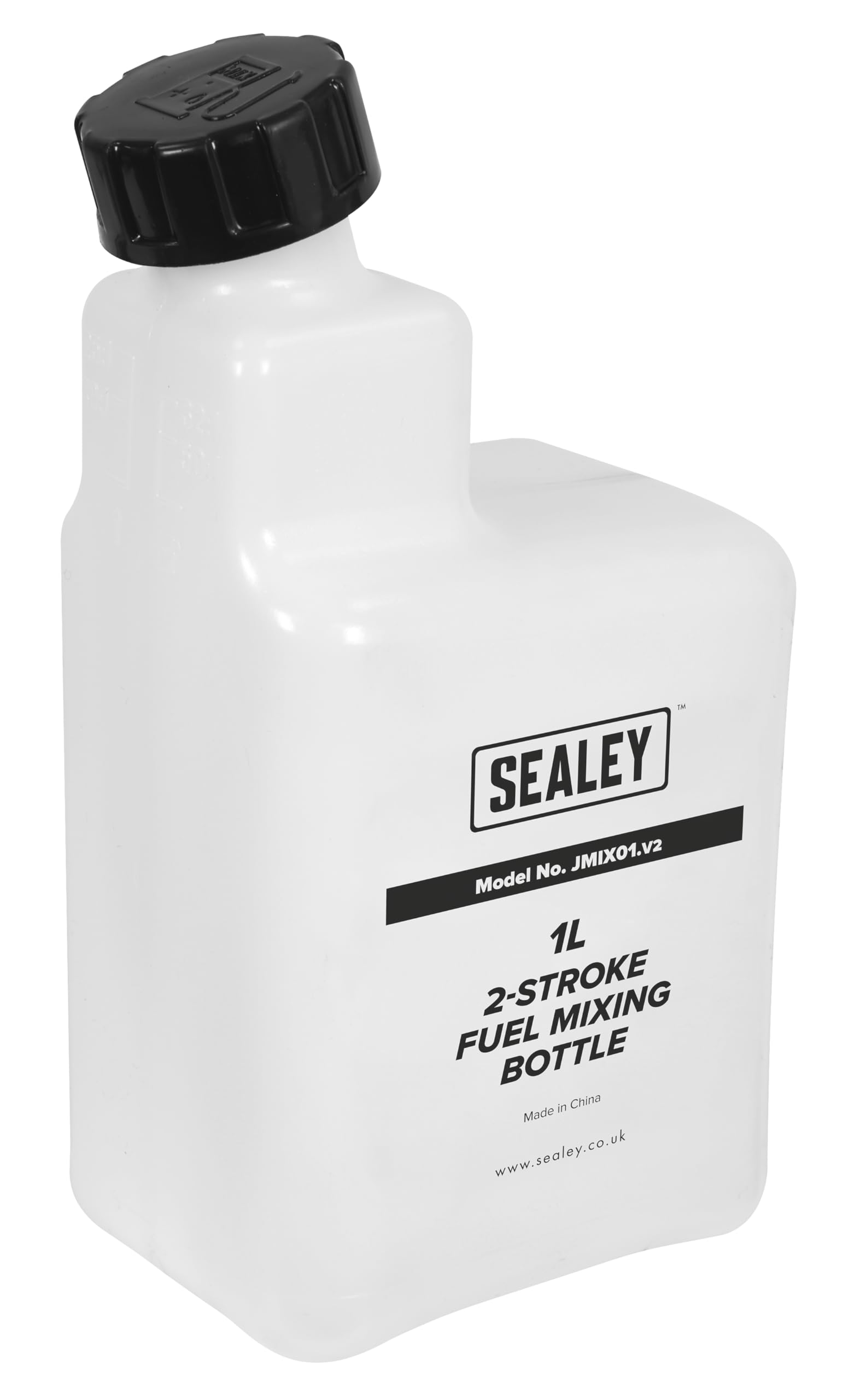 Sealey JMIX01 2 Stroke Petrol/Fuel Mixing Bottle, 1L , White