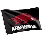 Desert Cactus University of Arkansas UA Flag - 3 x 5 Feet Razorbacks Banner, Indoor/Outdoor Durable Fabric, 100% Polyester Design (Style B)