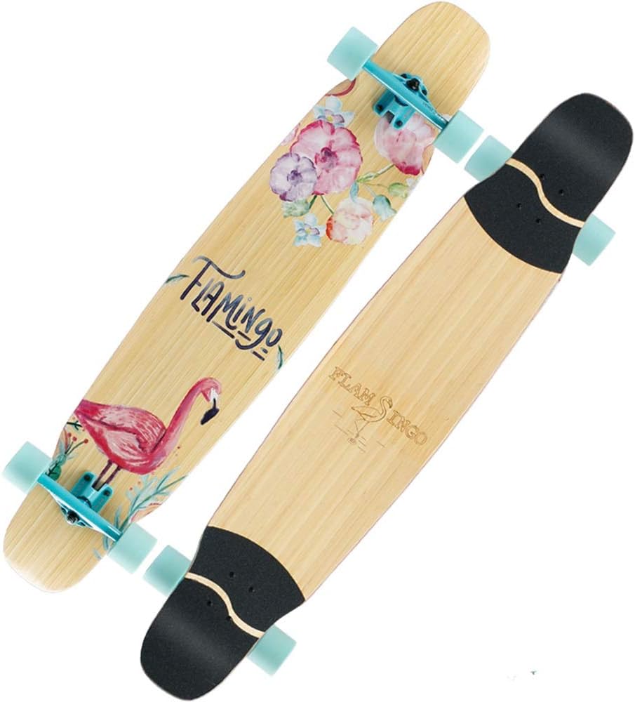 LJHBC Skateboard Freestyle Longboard Skateboard 48"x9.5" Maple Deck Professional Dance Board Suitable For Adults/youth/boy Girls