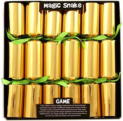 6 Magic Snake Christmas Crackers