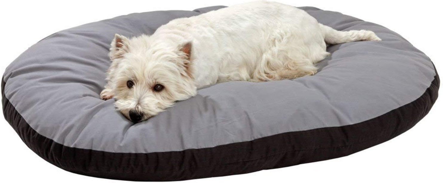 Hiputee Reversible Dual Color Ultra Soft Velvet Bed for Small/Large Dog & Cat (XXL, Grey Black)