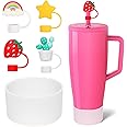 Straw Cover and Boot for Brumate Era 40 oz/30 oz Tumbler, 12mm Straw Toppers for Brumate Accessories, Silicone, Reusable, BPA Free