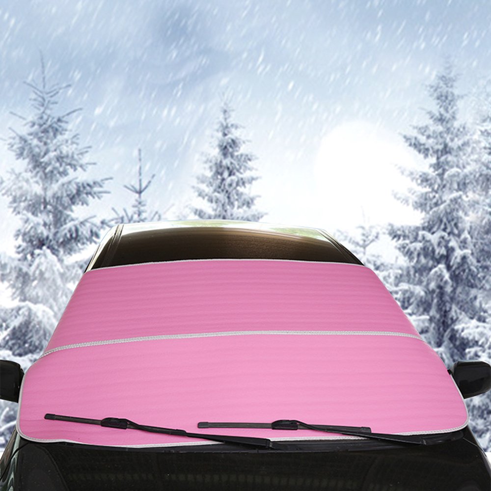 好評 Aicsewフロントガラス 雪カバー 防風フロントガラス雪氷霜サンシェードカバーガード プロテクターほとんどの車トラックsuv バン 77 X 36 ピンク 18 25 Hl Wsc B078s6sl3c ピンク ピンク 爆売り Bruken Cl