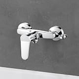 Ibergrif Shower Mixer Valve Wall Mounted Single Lever Chrome Finish Brass view 6